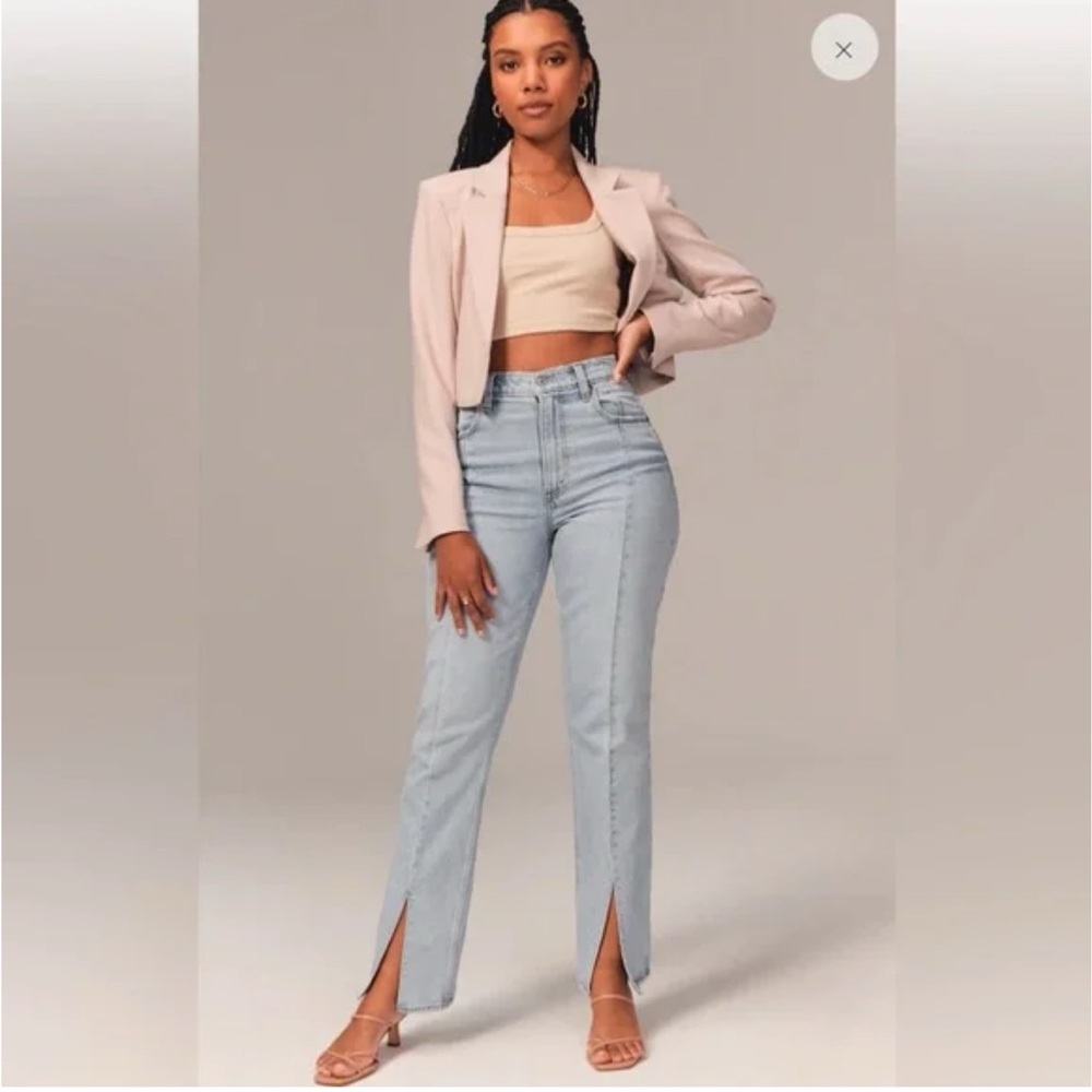 Abercrombie & Fitch 90s Straight Ultra High Rise Jeans Curve Love